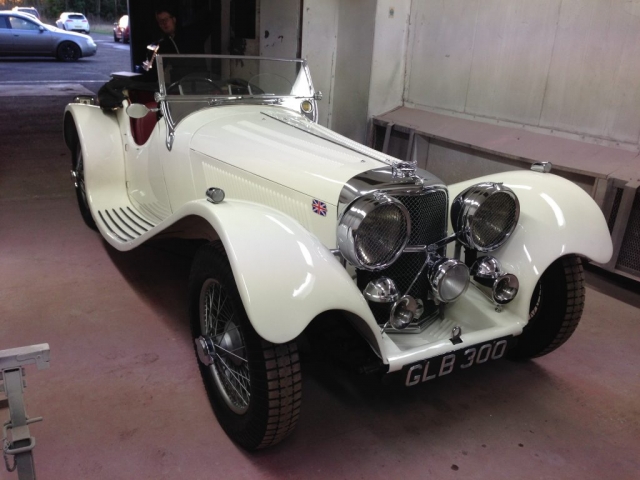 White Jaguar SS